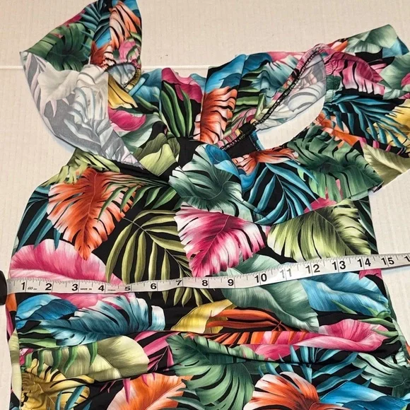 Swim Solutions Women's Off The Shoulder Control One Piece Swimsuit Size 16W - Picture 8 of 10